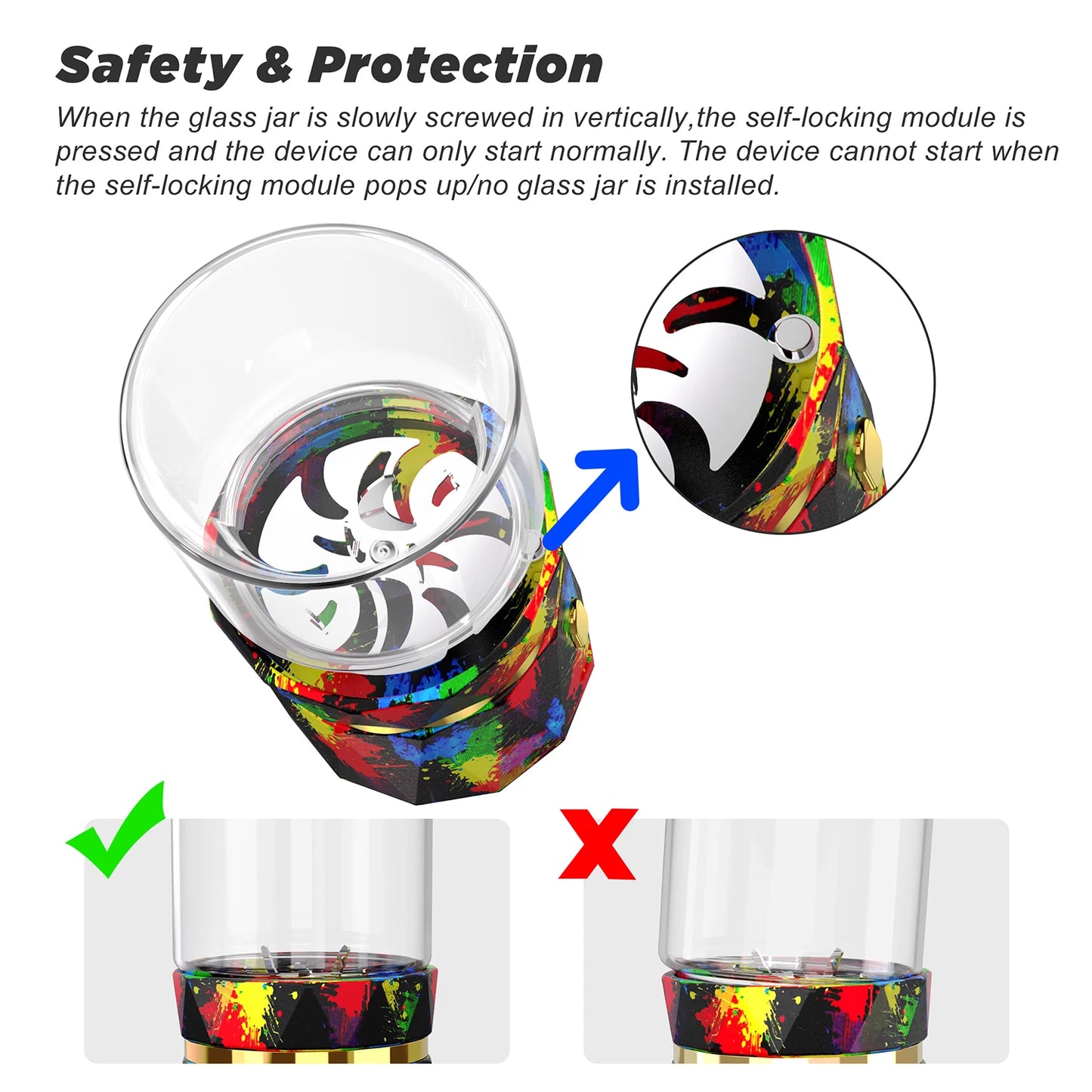 LTQ Vapor Electric Herb Grinder Portable USB Rechargeable