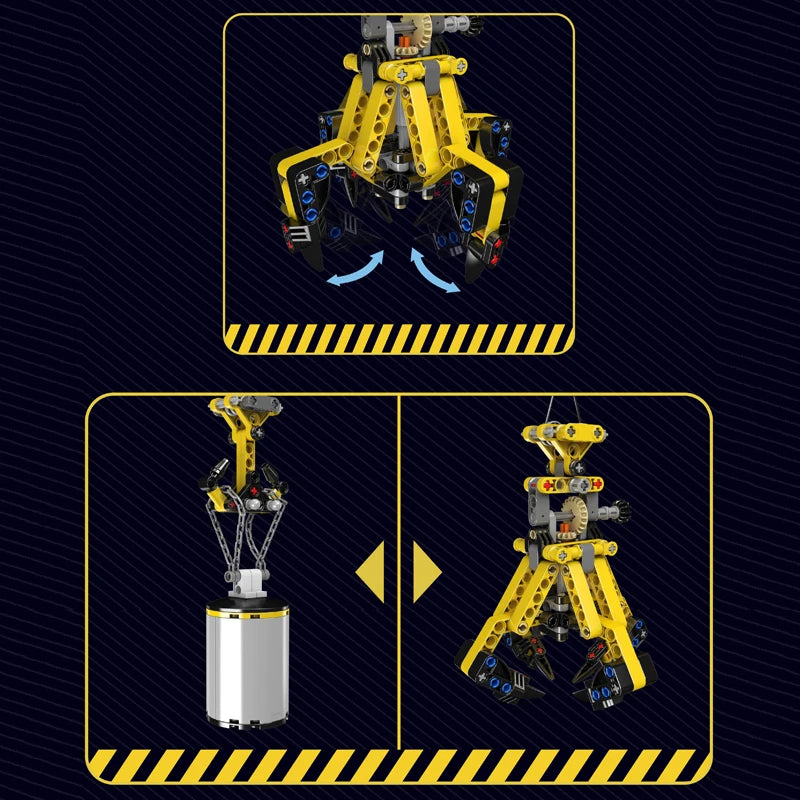 Mould King 17059 Remote Control Crawler Crane Block