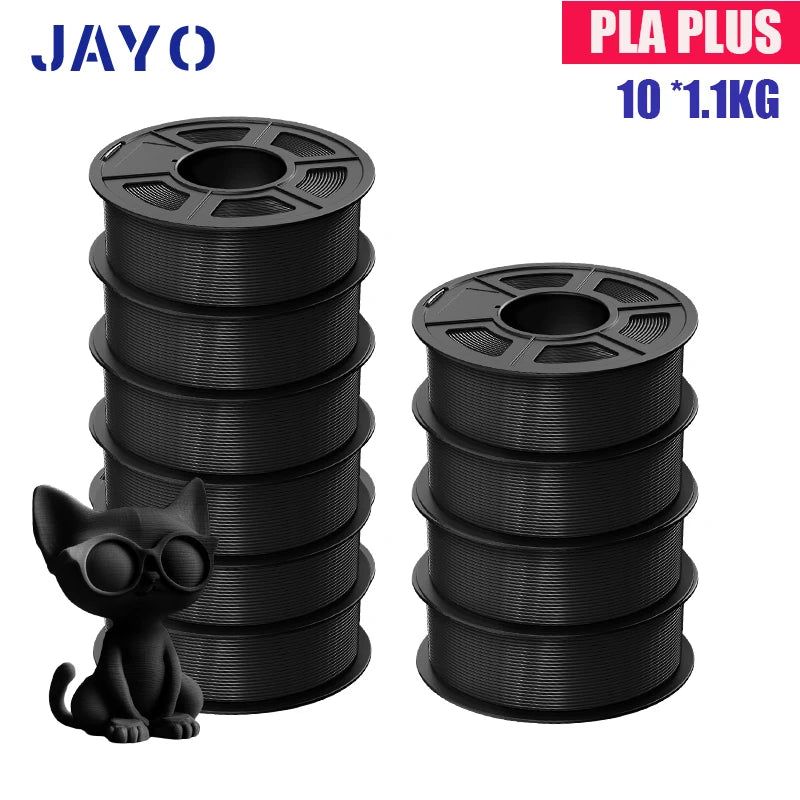 JAYO PLA Plus Filament 10 Rolls High Speed Matte 3D