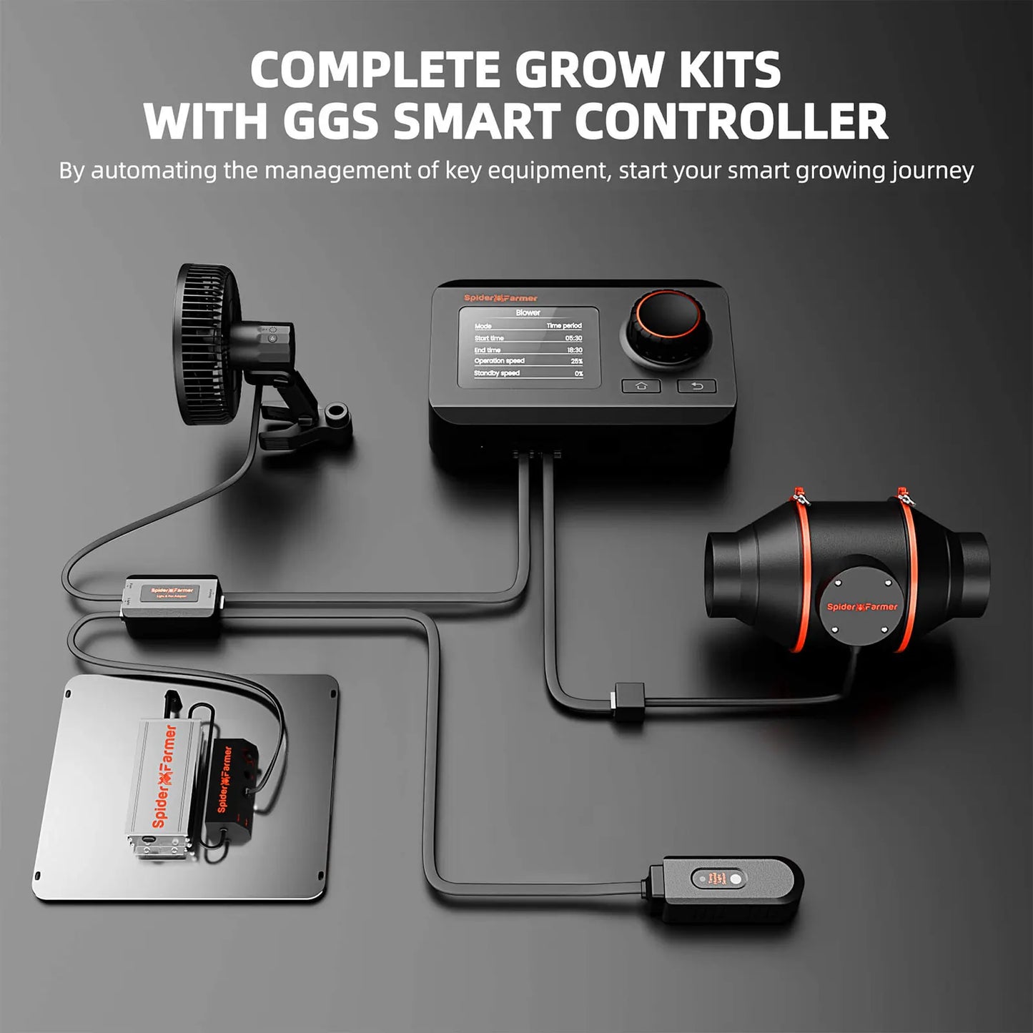 Spider Farmer Smart Grow Tent Kit With Full Spectrum LED