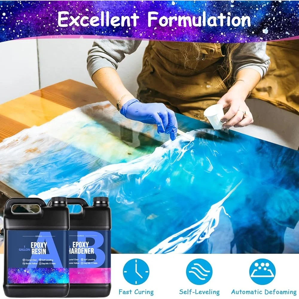 XMSJ Clear Epoxy Resin Kit For Beginners Home Crafts