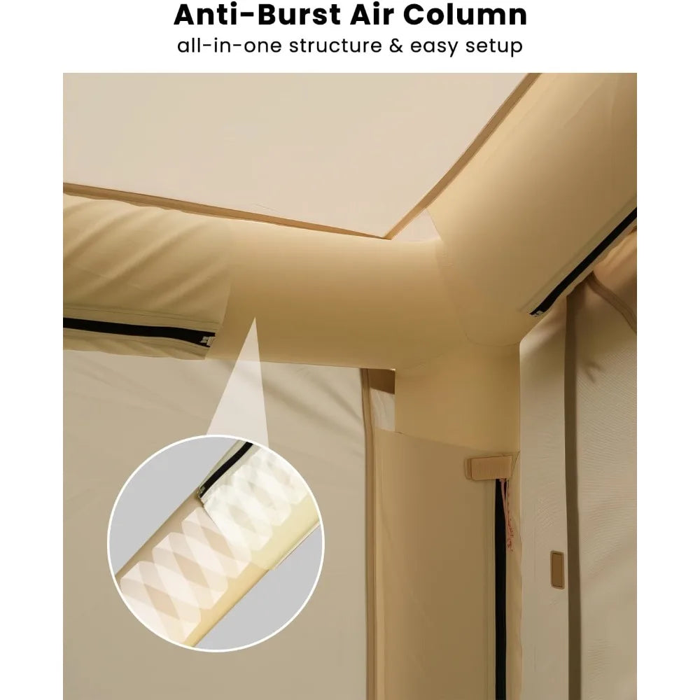 Building Inflatable SUV Camper Tent Two in One Quick Setup