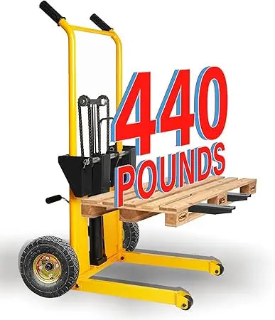 Lift Winch Stacker Pallet Truck Trolley Lift Table 440 Lbs