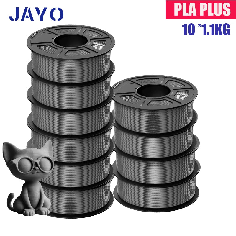 JAYO PLA Plus Filament 10 Rolls High Speed Matte 3D