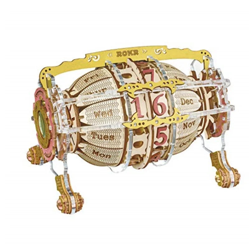 Robotime Steampunk 3D Wooden Clock Kit Diy Wall Decor Gift