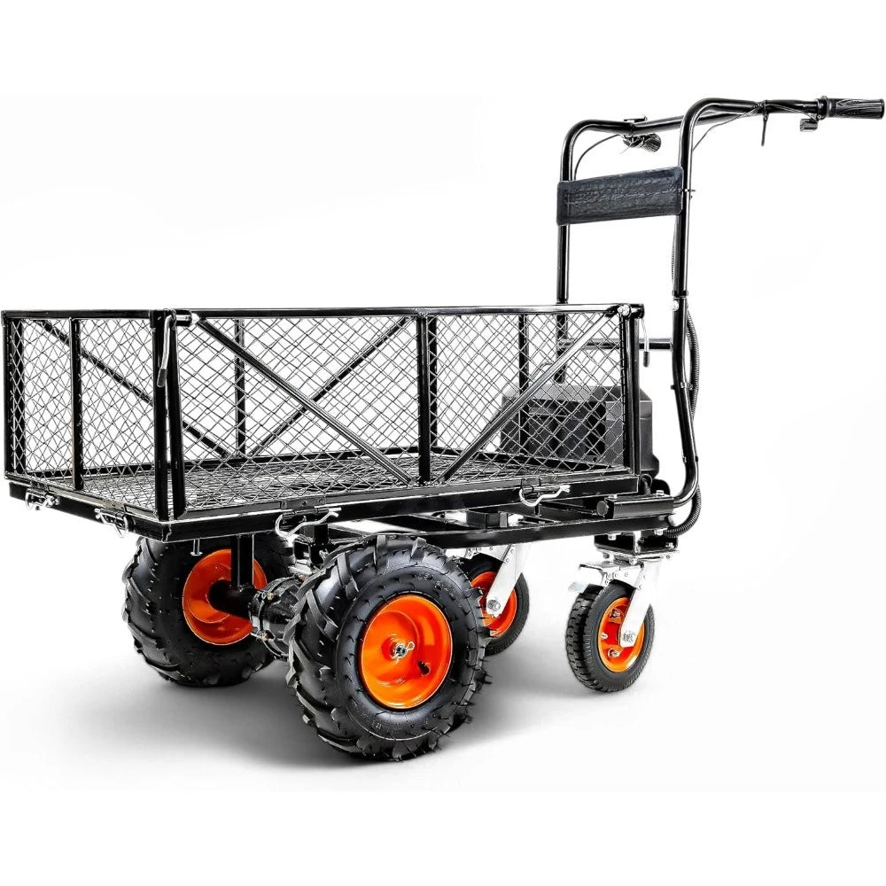 Hign Concerned Electric Utility Wagon Cart 48V Wheelbarrow