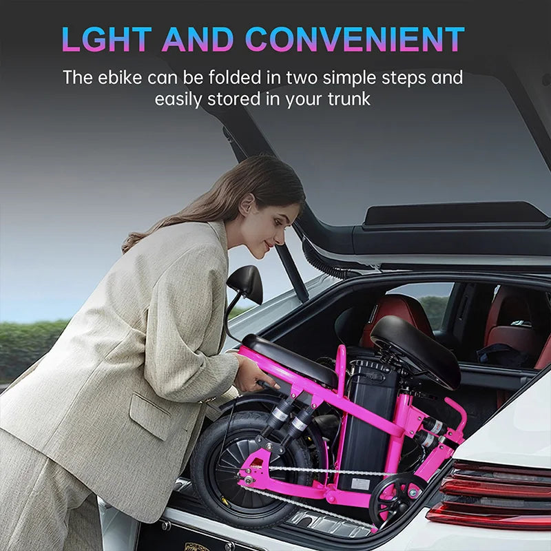 Foldable Portable Electric Bike 48V 500W For Adults