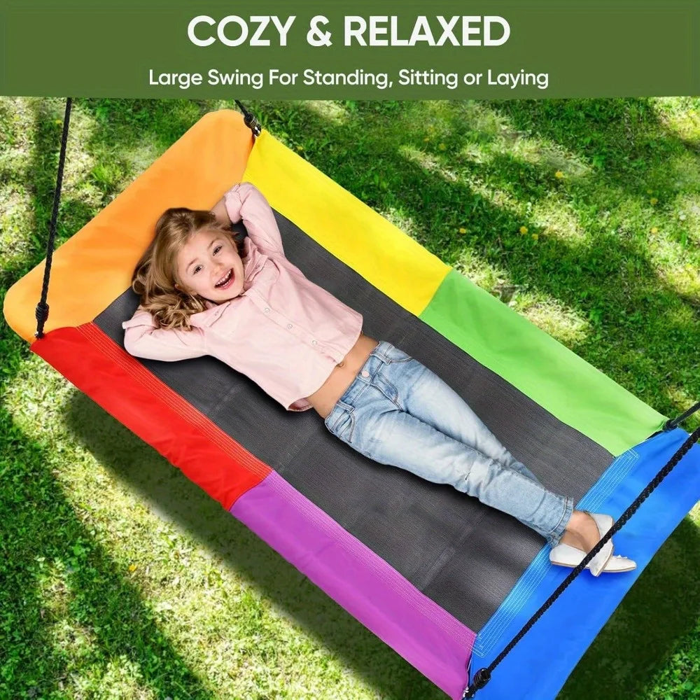 Platform Tree Swing for Kids and Adults with Durable Straps