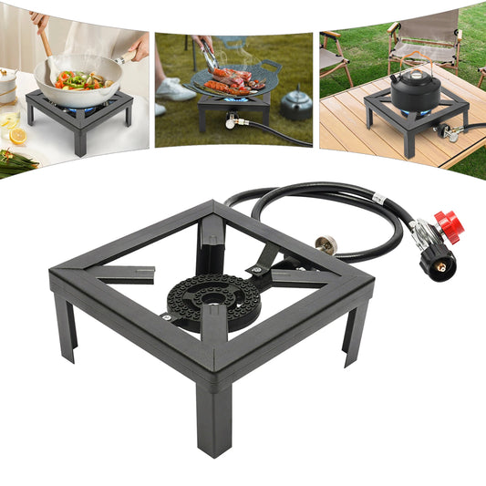 Portable Single Burner Propane Gas Stove With Regulator