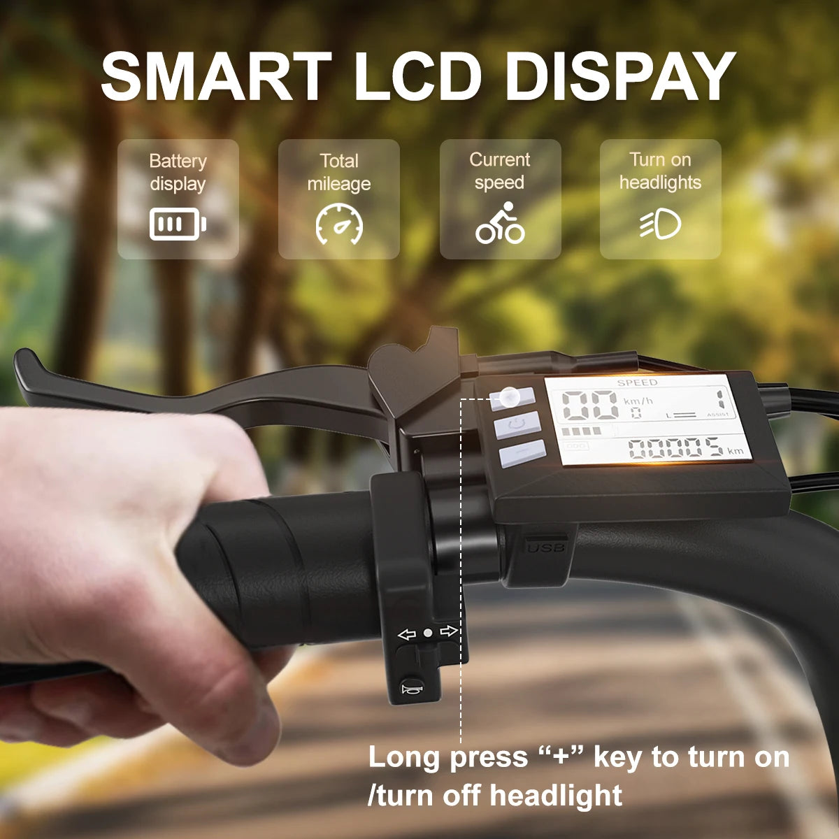 JANSNO X50 Fat Tire Electric Mountain Bike 48V 17Ah