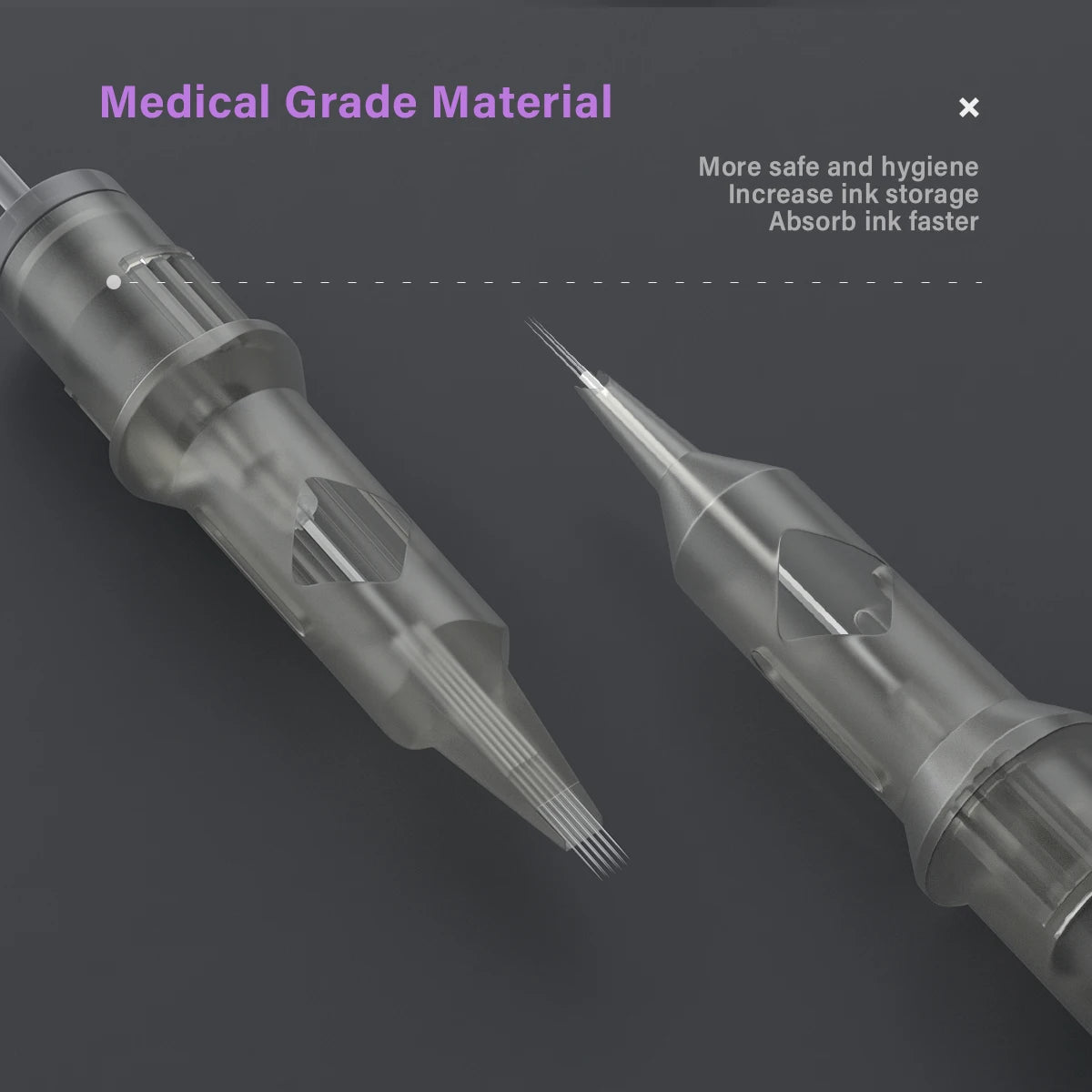 Sterilized Mixed Tattoo Needle Cartridges 50 Pcs Disposable