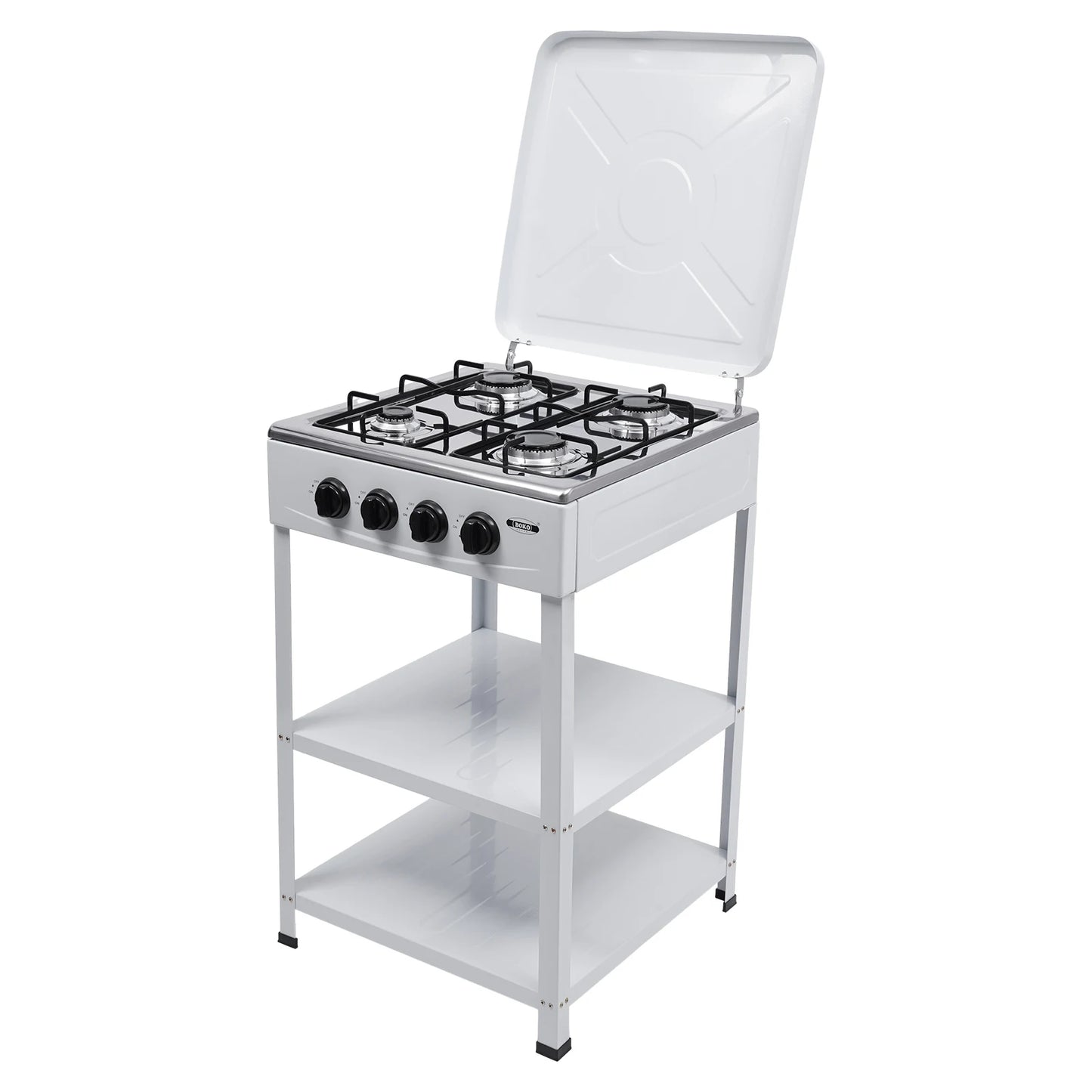 4 Burner Propane Gas Grill With Movable Storage Bracket