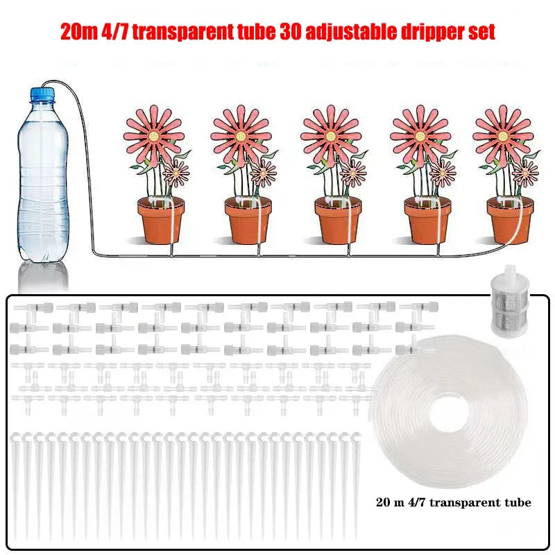 Garden Drip Irrigation Kit With Regulating Valve For Plants