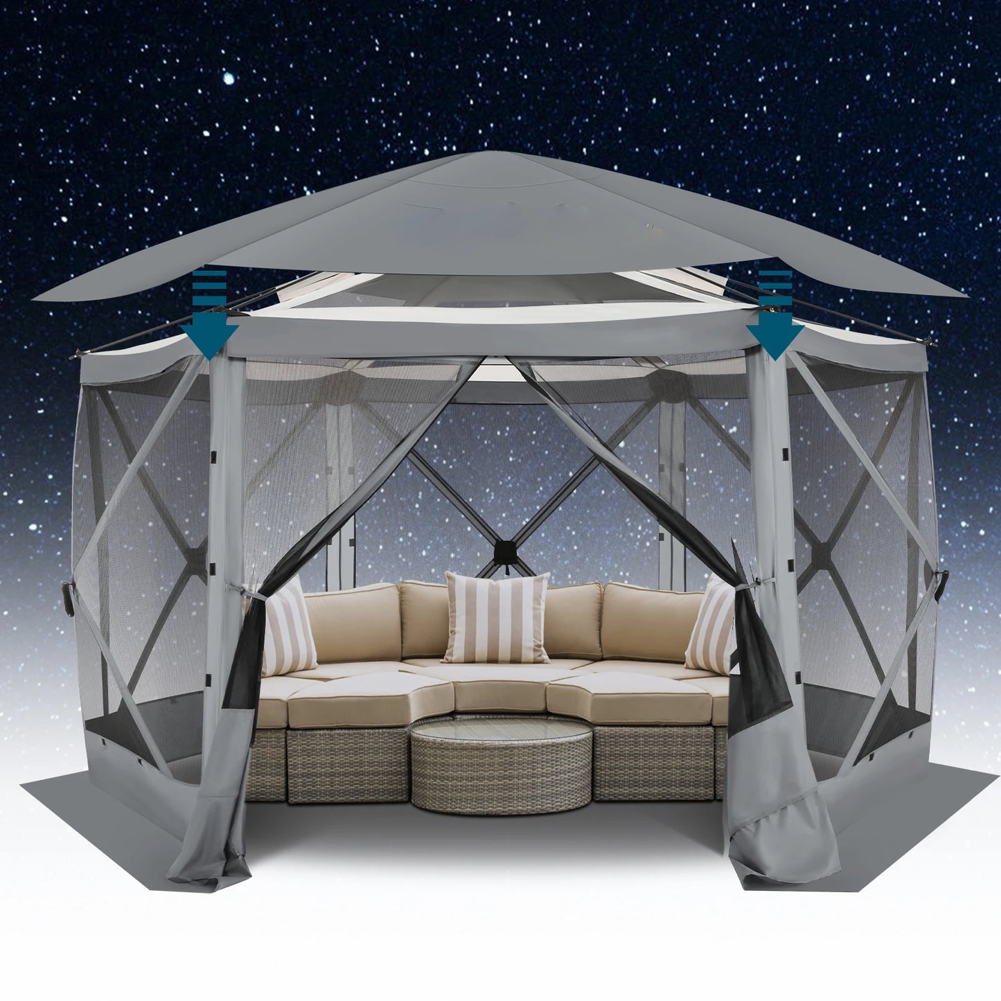 COBIZI Pop Up Gazebo Screen Tent For Outdoor Camping