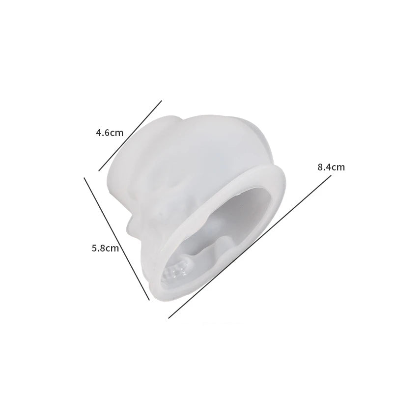 LIEBE ENGEL Skeleton Head Mold Silicone For Epoxy Resin