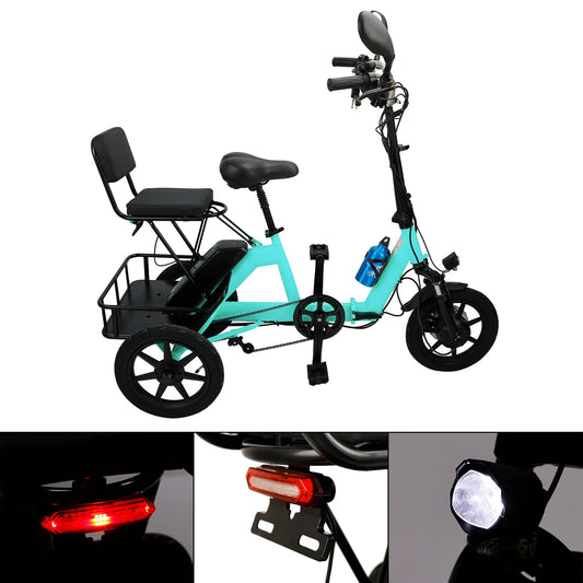 Foldable Electric Trike 350W For Adults 3 Wheel B601085
