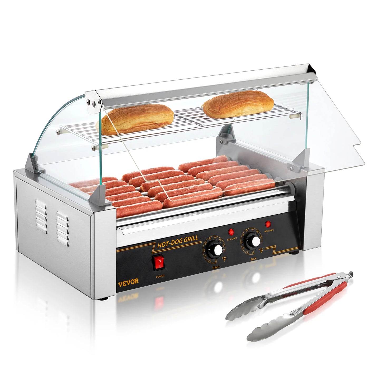 SucceBuy Hot Dog Roller Machine 5 7 11 Rods Sausage Grill