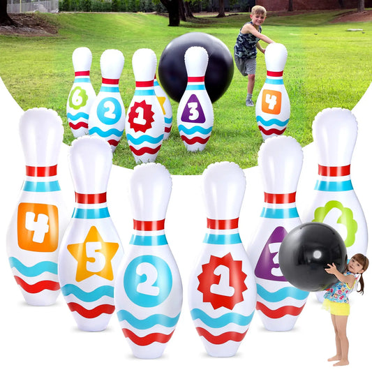 Joyfy Giant Inflatable Bowling Set For Kids And Adults