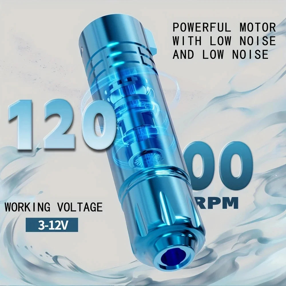 Gold Plume Tattoo Gun Kit Classy Complete Kit With 1500mAh