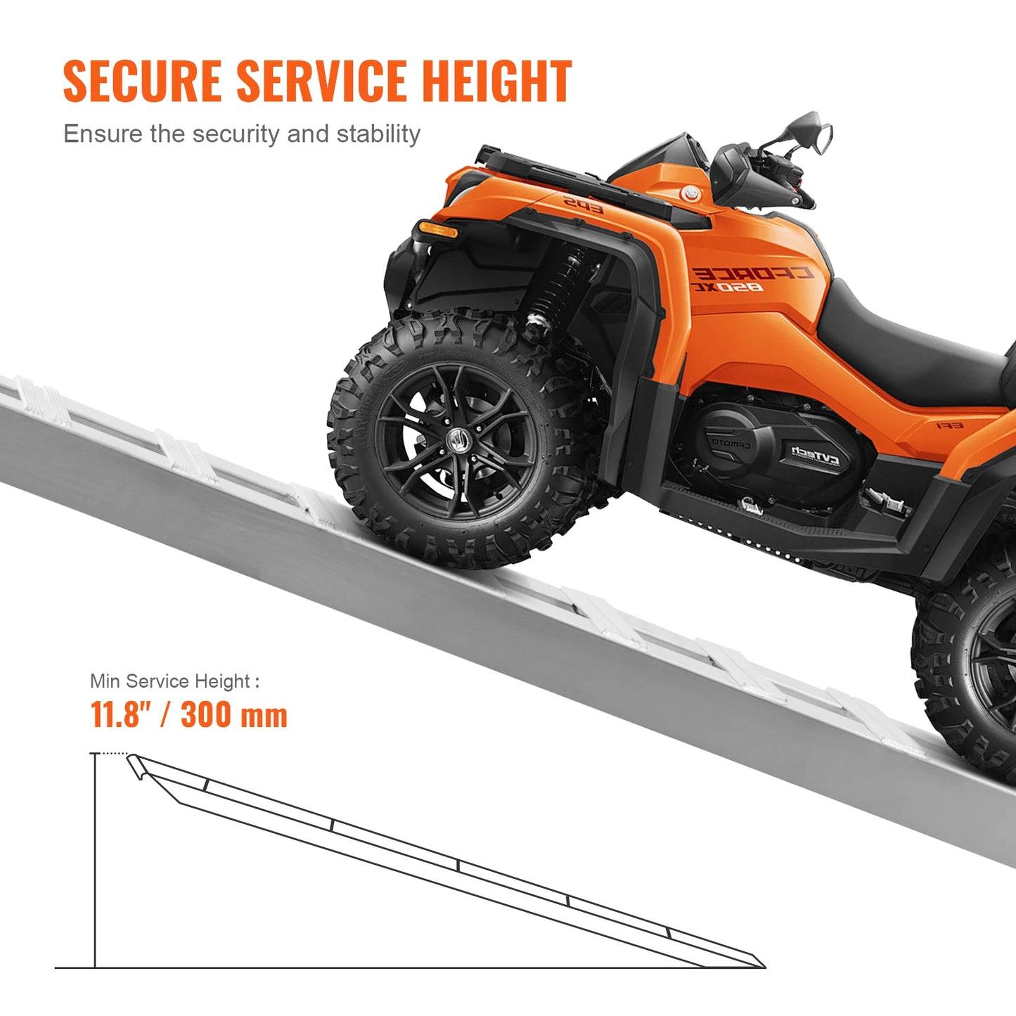 SucceBuy Aluminum Loading Ramps 880 6000 LBS Capacity Set