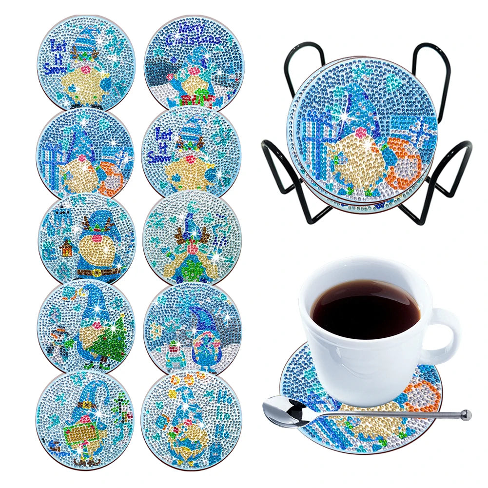 Frame Diamond Painting Coaster Kit Sunflower Mandala Set