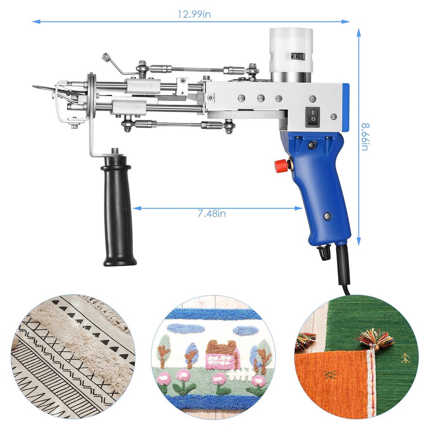 CEDIY 2 In 1 Electric Carpet Tufting Gun DesignedFor Rugs