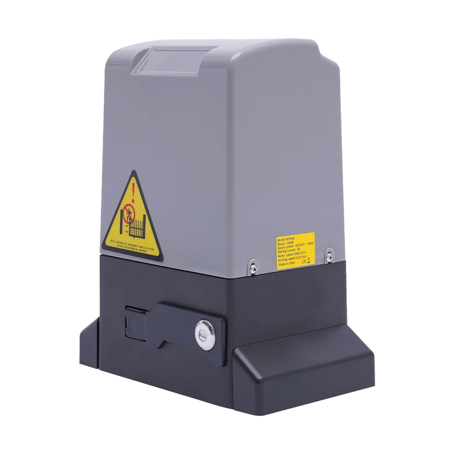 550W 1200kg Electric Sliding Gate Opener With 6 Gear Racks