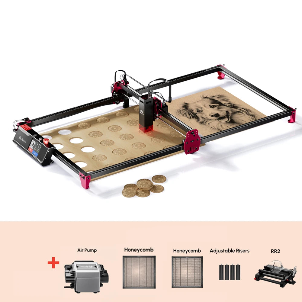 AlgoLaser MK2 10W DIY Laser Engraver With Air Assist Cutting
