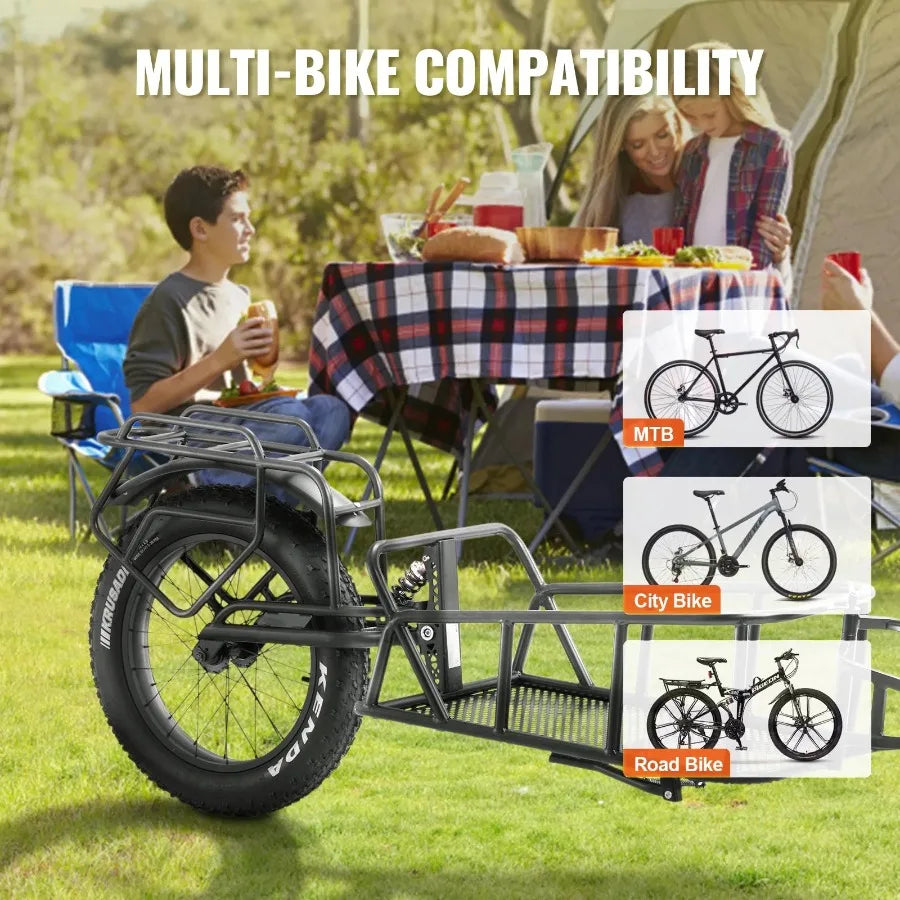 Hign-concerned Bike Cargo Trailer Heavy Duty Bicycle Cart