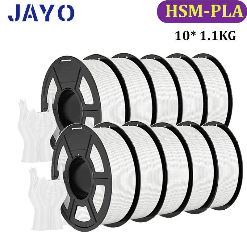 JAYO PLA Plus Filament 10 Rolls High Speed Matte 3D