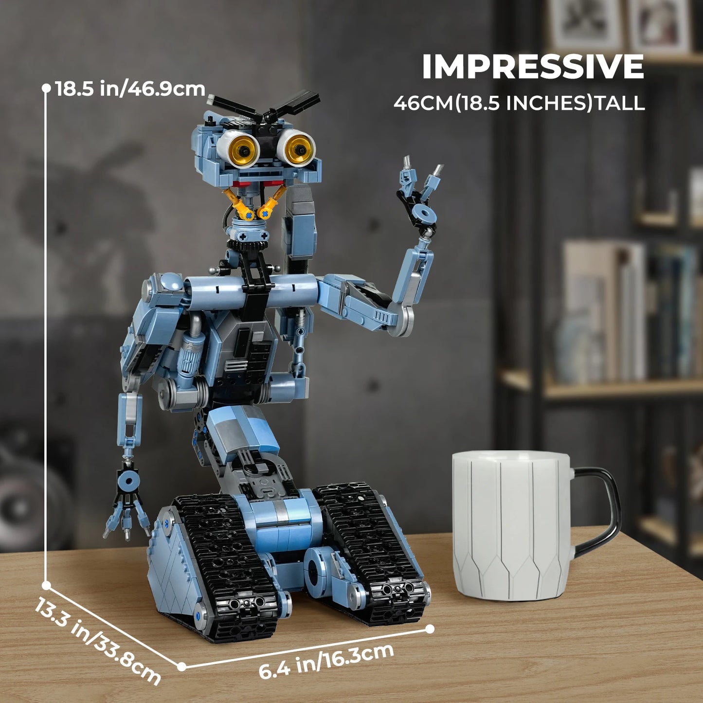 Johnny 5 Robot Building Blocks Set 1176 Pieces With Remote
