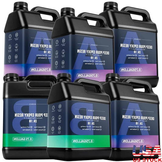 XMSJ Deep Pour Epoxy Resin Kit For River Tables And More