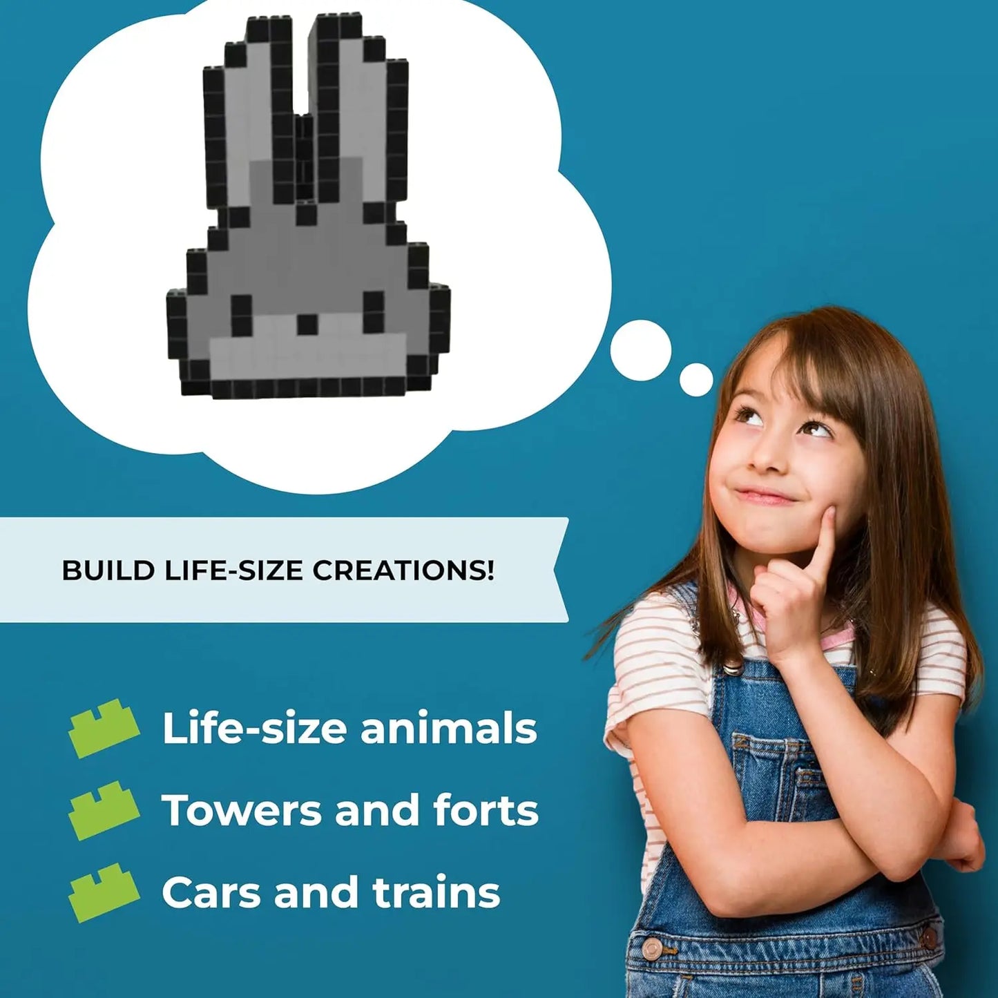 SHXI Giant Building Blocks 18 Piece Modular Bulk Pack For Indoor And Outdoor Play