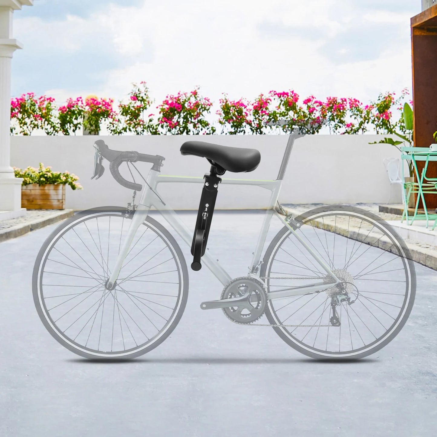 Hignconcerned Child Bike Seat With Support Frame And Belt