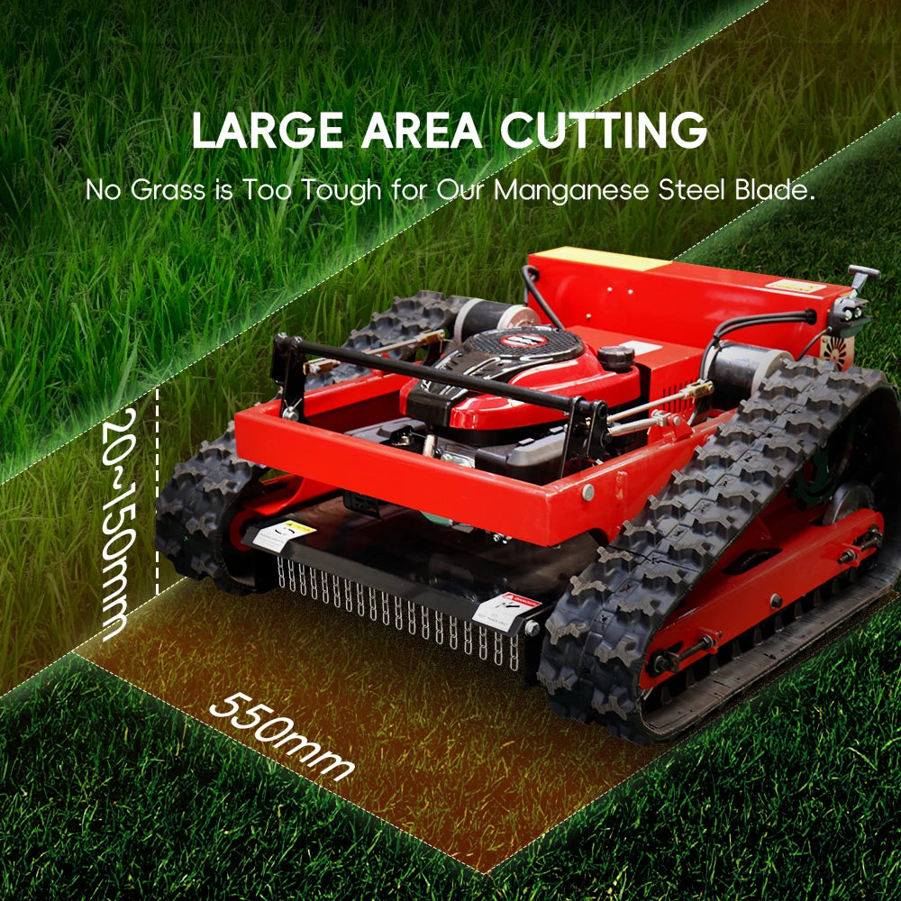 Gasoline Lawn Mower With Remote Control For Lawns Orchards
