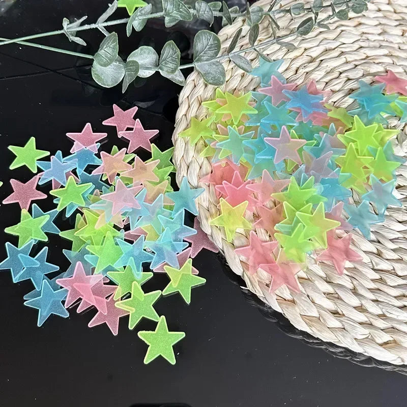 Glow In The Dark Star Wall Stickers Luminous 3D Decor