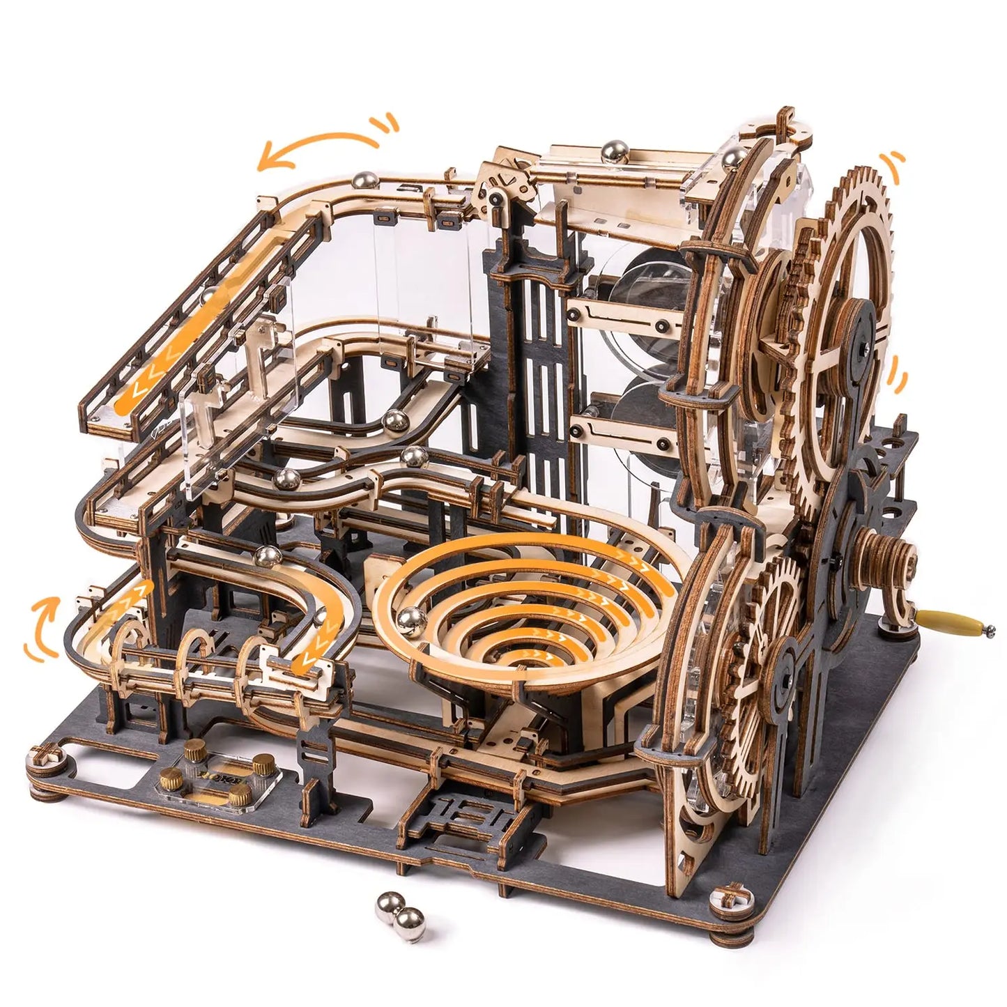 Robotime Marble Night City 3D Wooden Puzzle Waterwheel