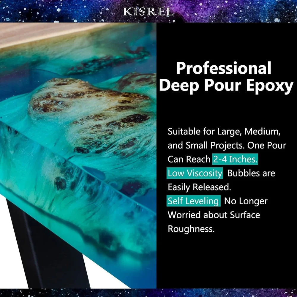 XMSJ Deep Pour Epoxy Resin Kit For River Tables And More