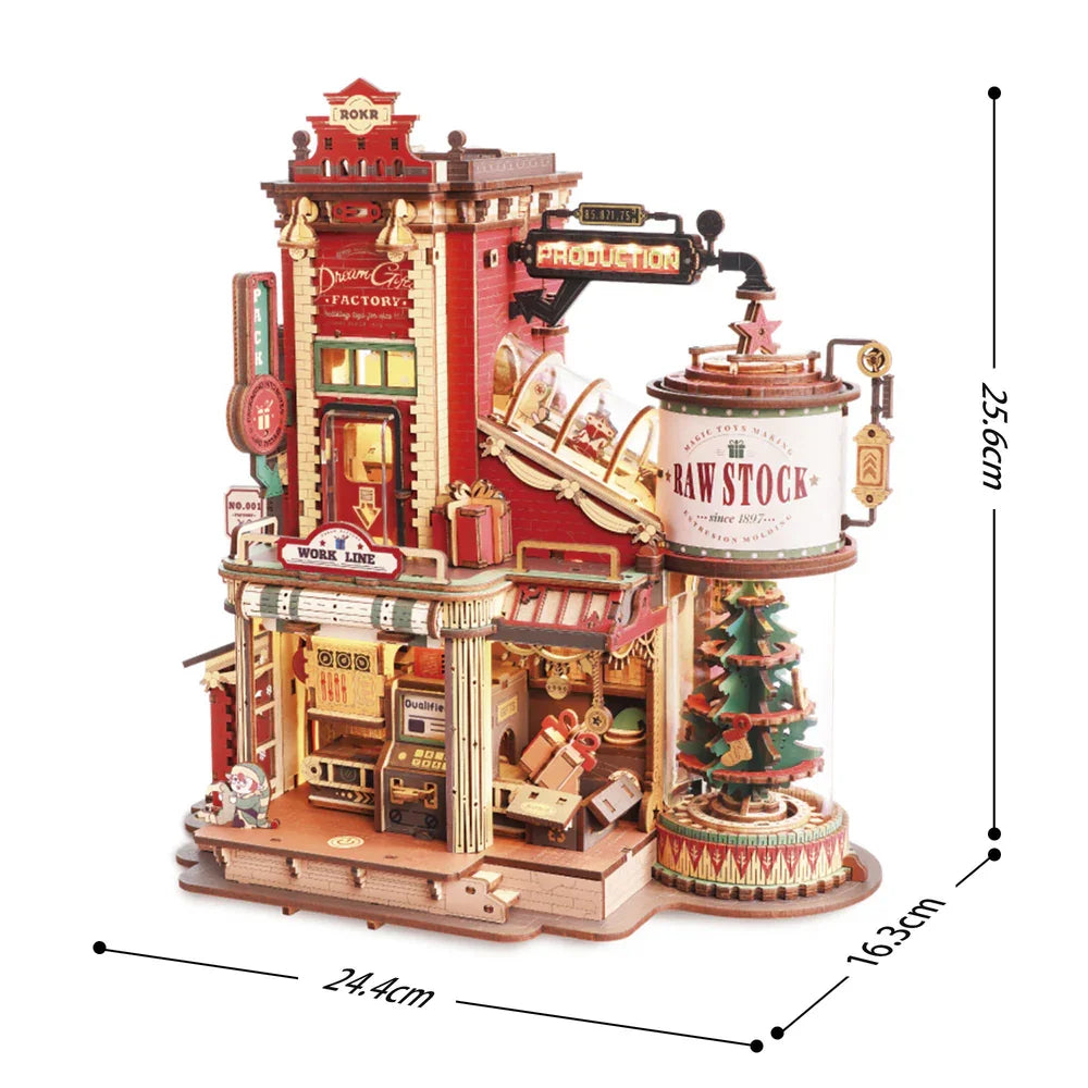 Robotime Rokr Wooden Music Box Dream Gift Factory Puzzles