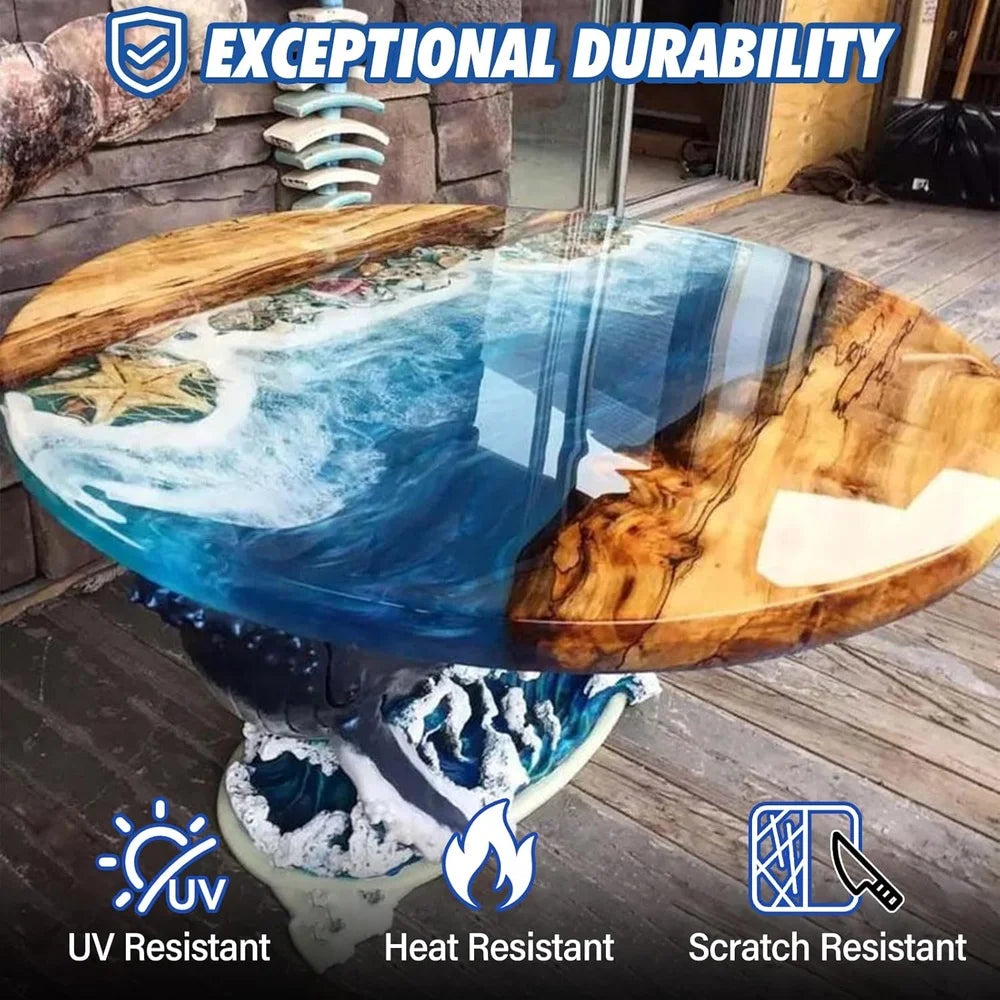 XMSJ Deep Pour Epoxy Resin Kit Industrial Grade Clear