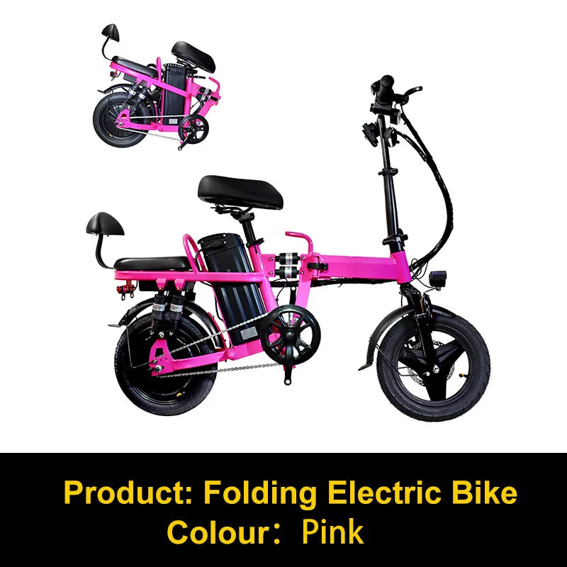 Foldable Portable Electric Bike 48V 500W For Adults