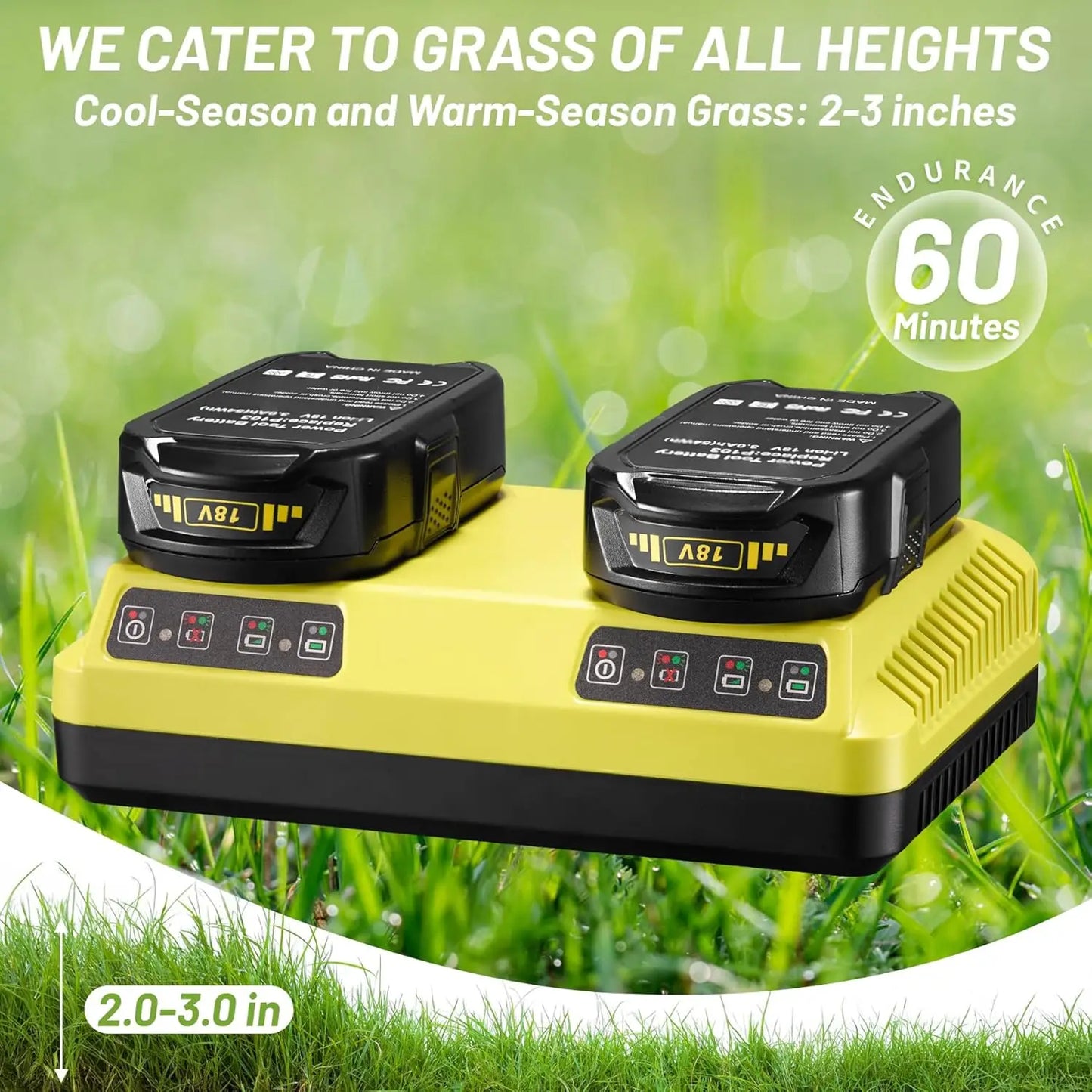 XMSJ Remote Lawn Mower Battery Powered All Wheel Drive