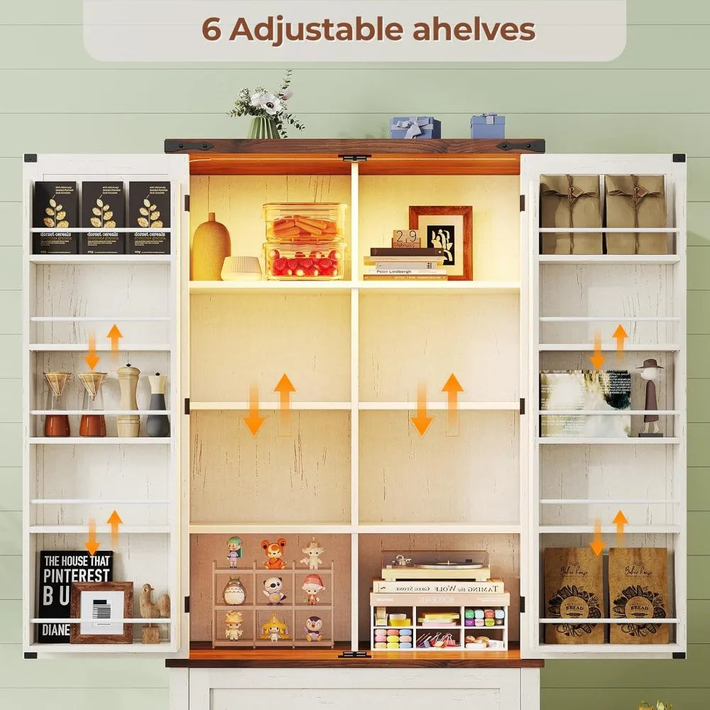 Charge Freestanding Kitchen Storage Cabinet With Drawer