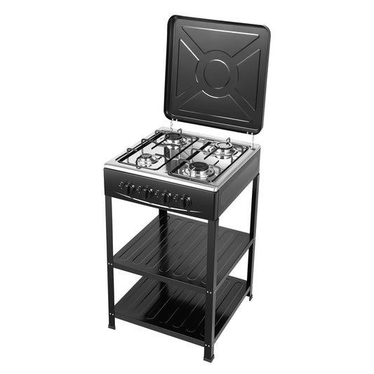 Portable Smokeless 4 Burner Gas Grill With Movable Bracket