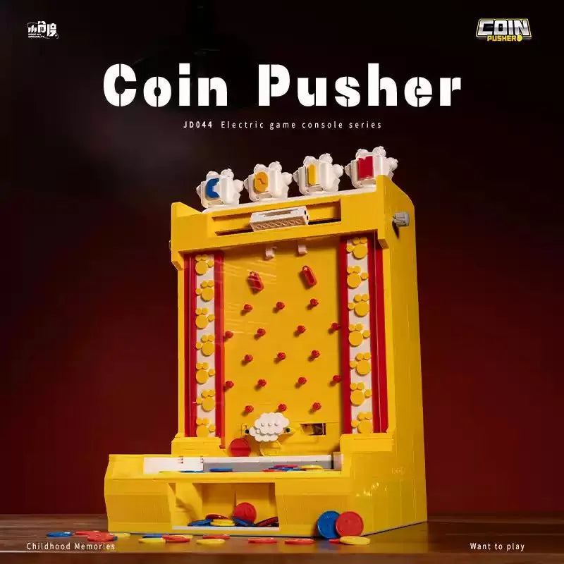 Barweer MOC Coin Pusher Building Blocks Toy Gift Set