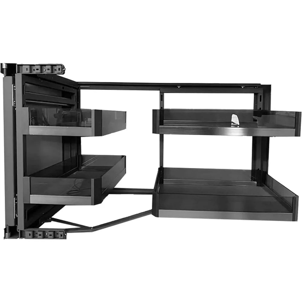 Bymaocar Blind Corner Cabinet Pull Out Organizer 2 Tier