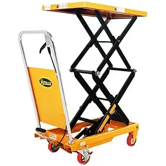 Double Scissor Hydraulic Lift Table Cart 770 Lb Capacity