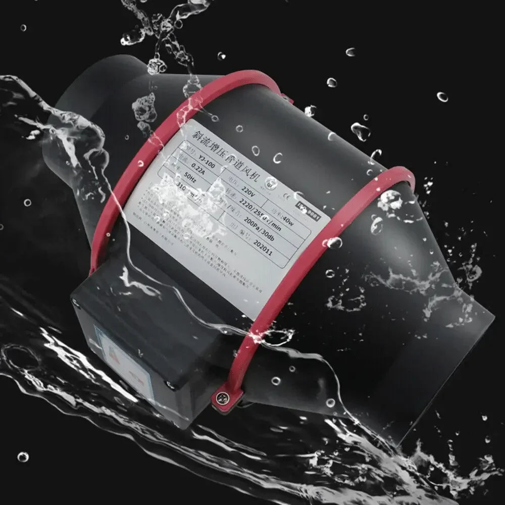 CNCEST Silent Exhaust Inline Duct Fan 310 CFM Ventilation