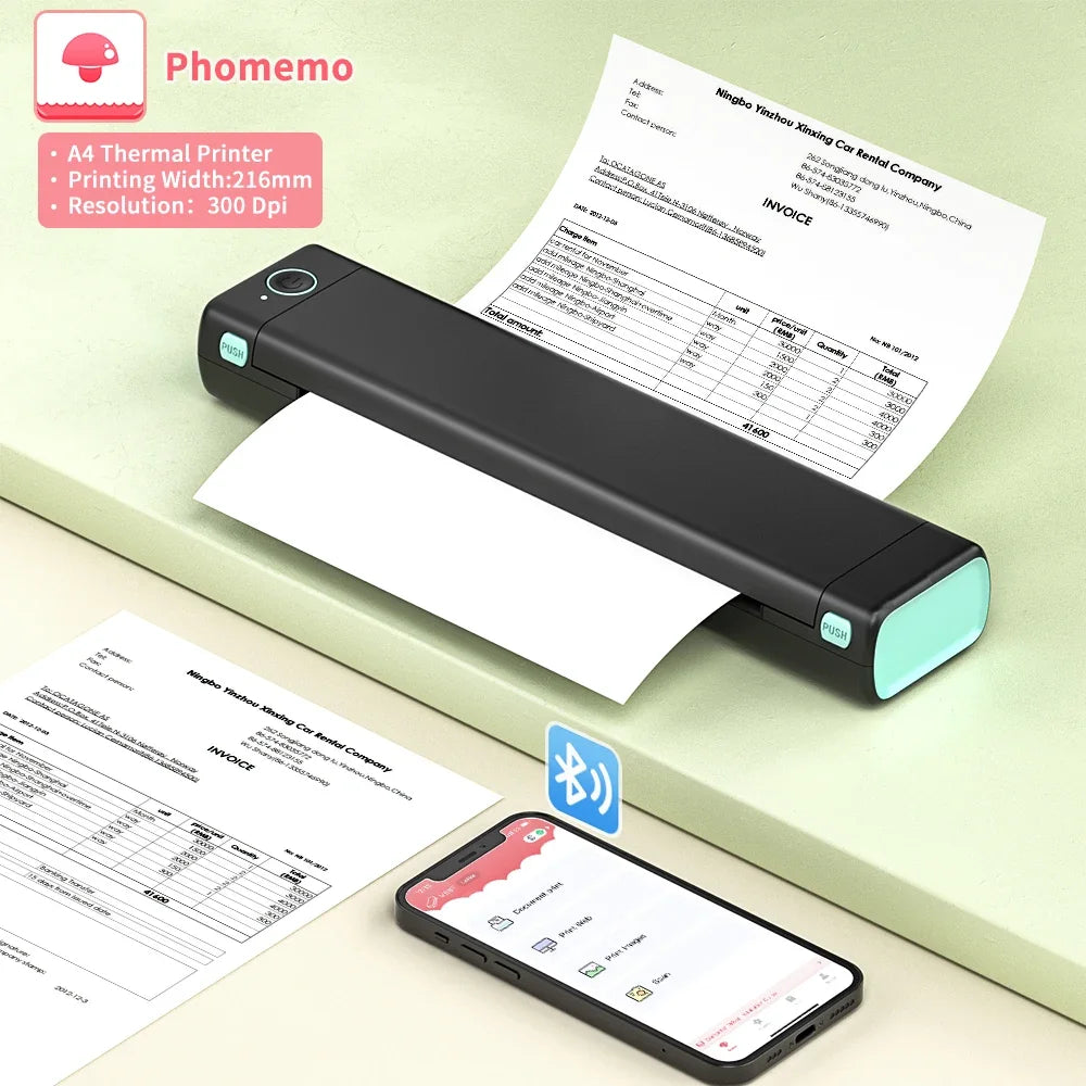 Phomemo M08F Portable Bluetooth Thermal Printer for Office