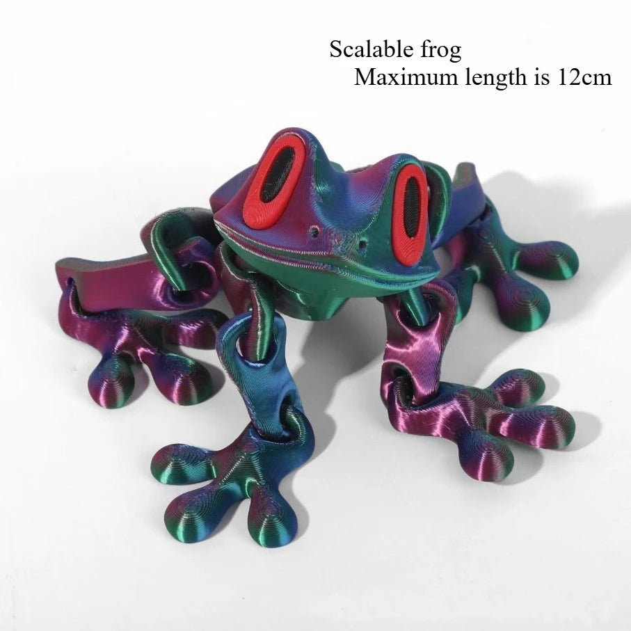 High-concerned 3D Frog Refrigerator Magnets Whiteboard Sticker